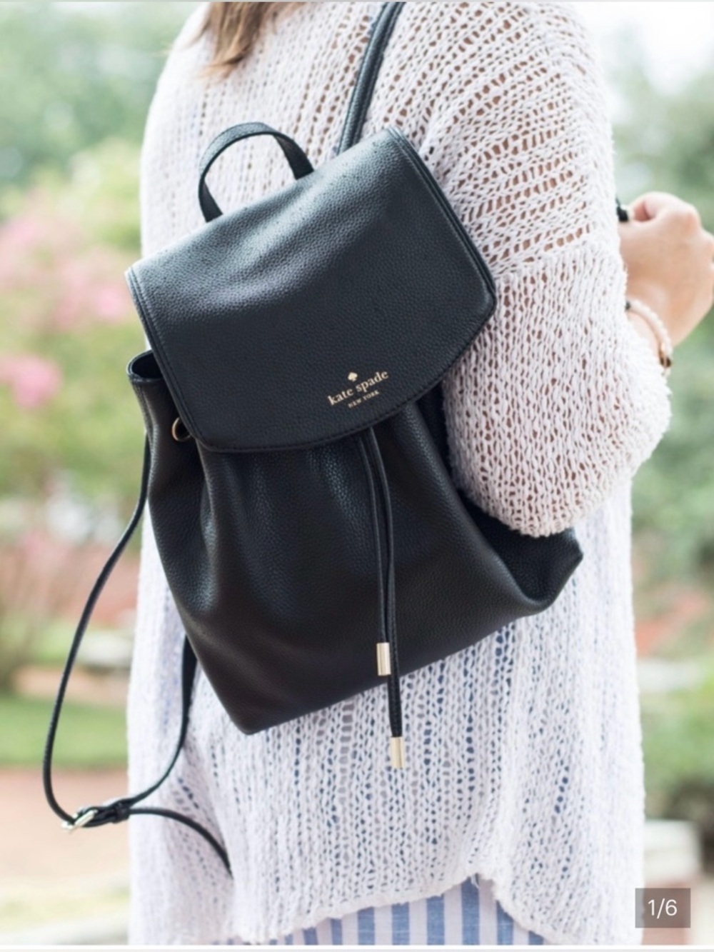 Kate Spade Mulberry Street Small Breezy Leather Mini Backpack